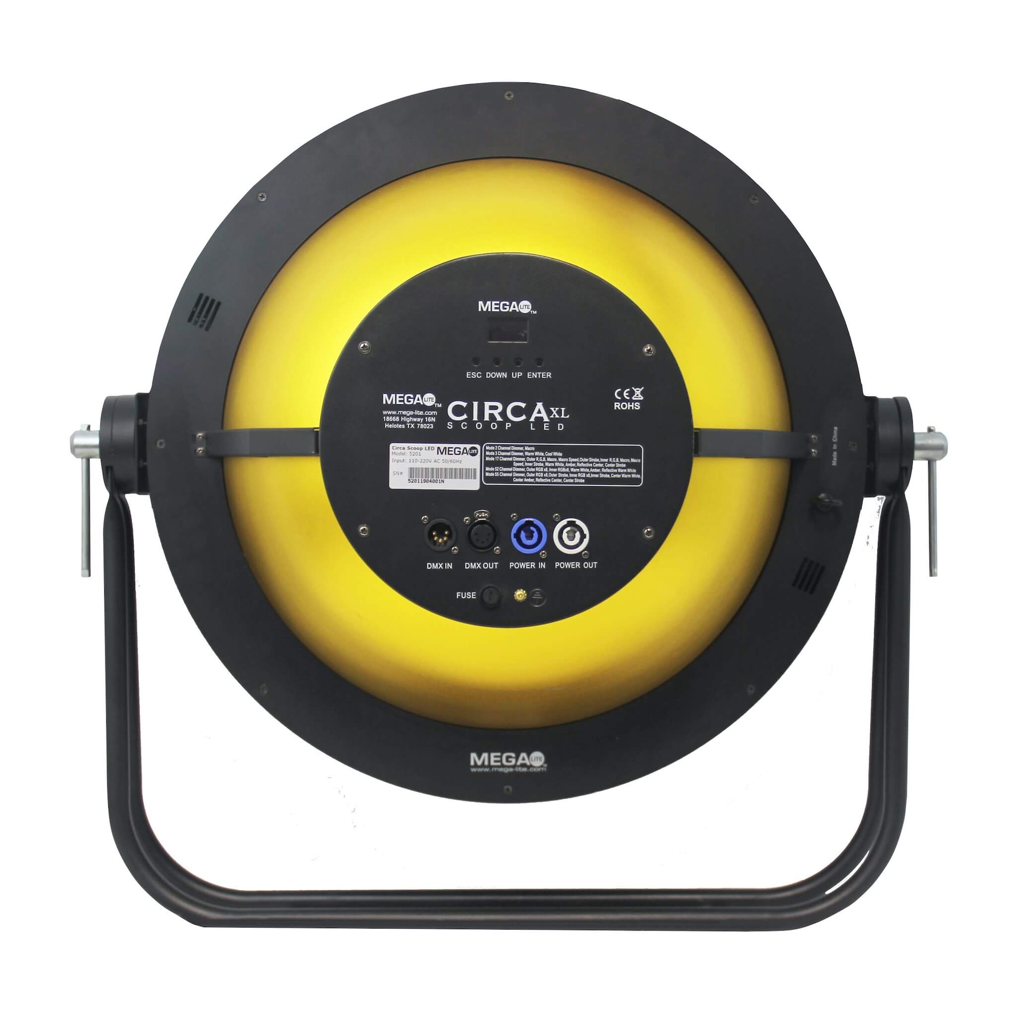 Mega-Lite Circa XL Scoop LED - iCandy Luminaire, back