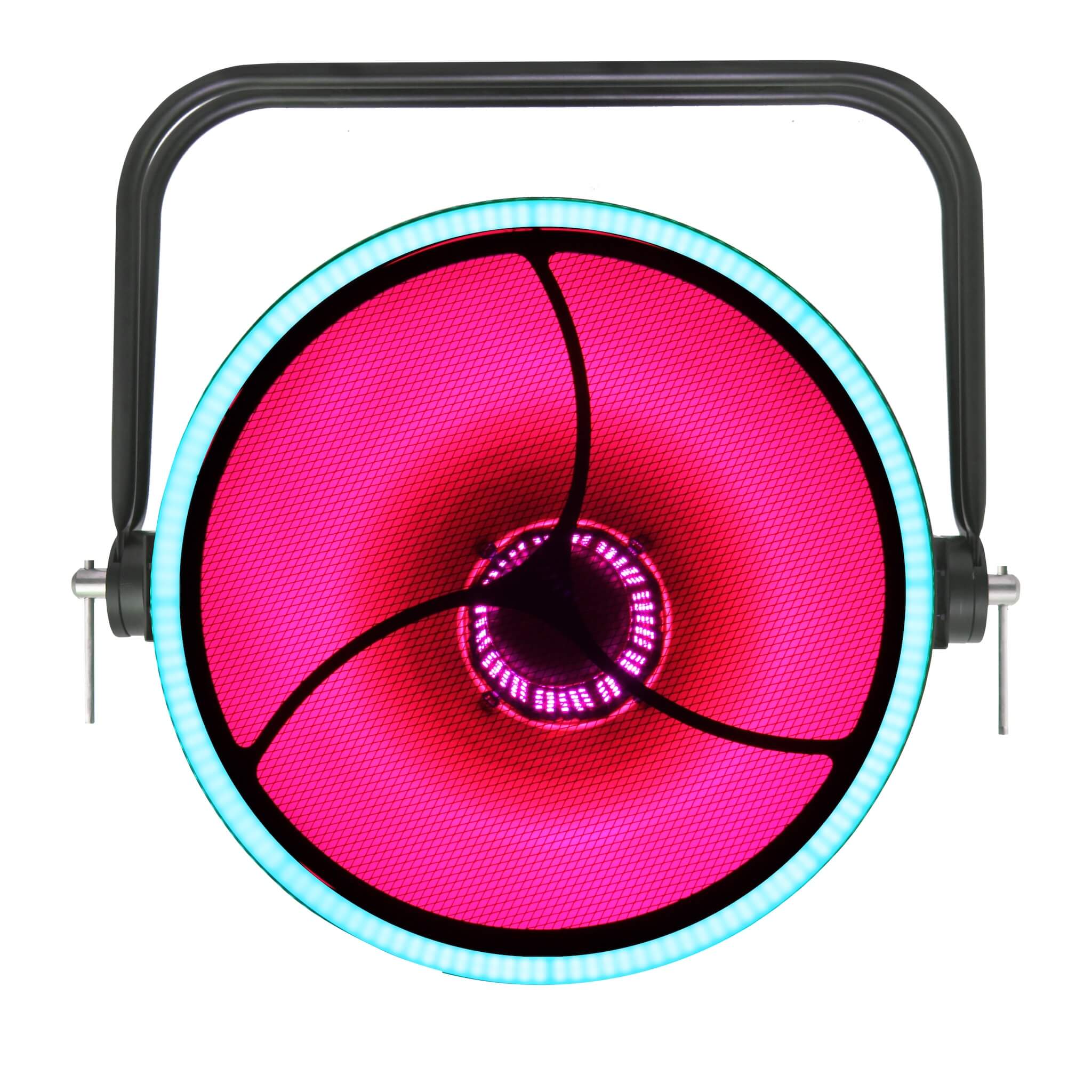 Mega-Lite Circa XL Scoop LED - iCandy Luminaire, on pink-blue