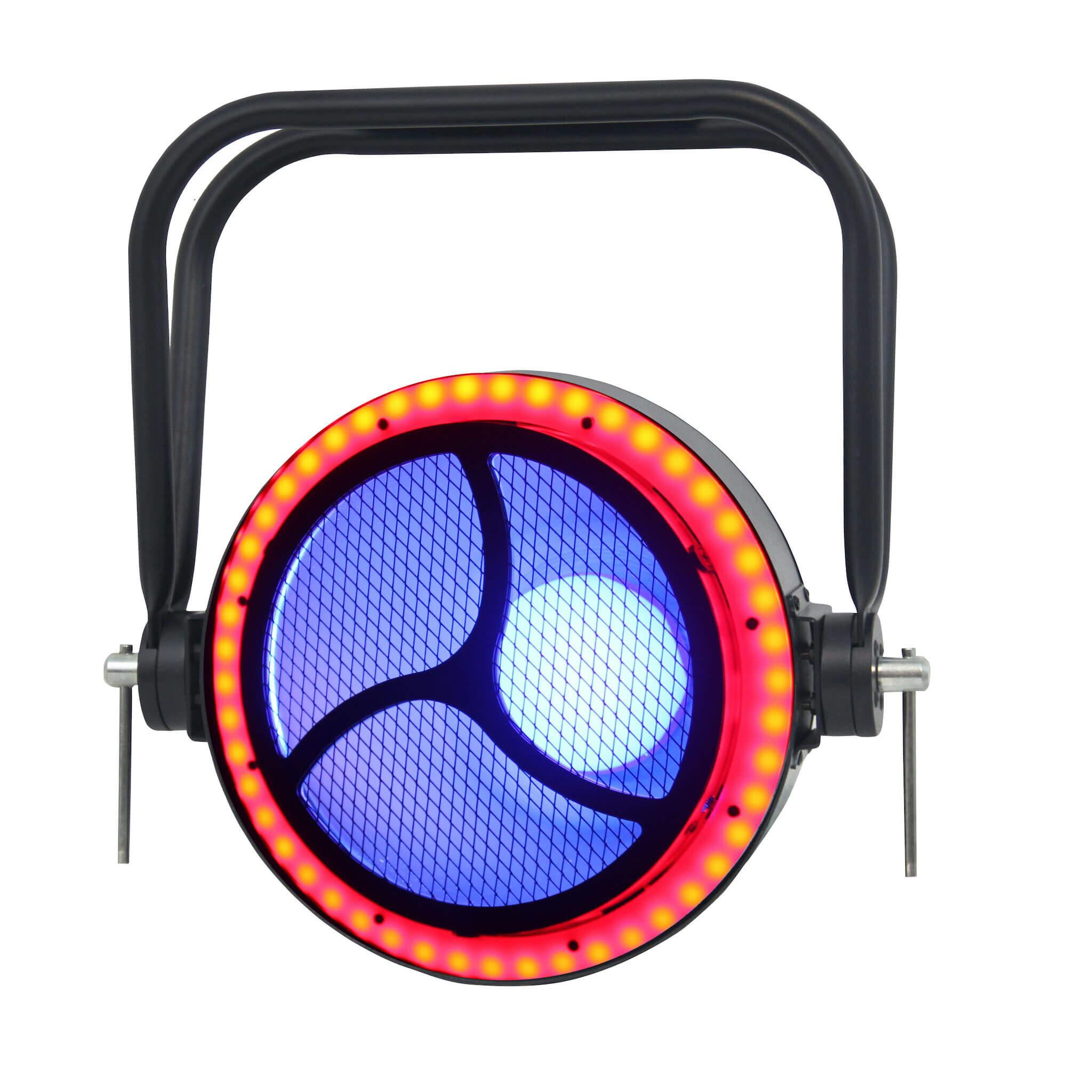 Mega-Lite Circa XS Scoop LED - iCandy Luminaire, on - blue & red