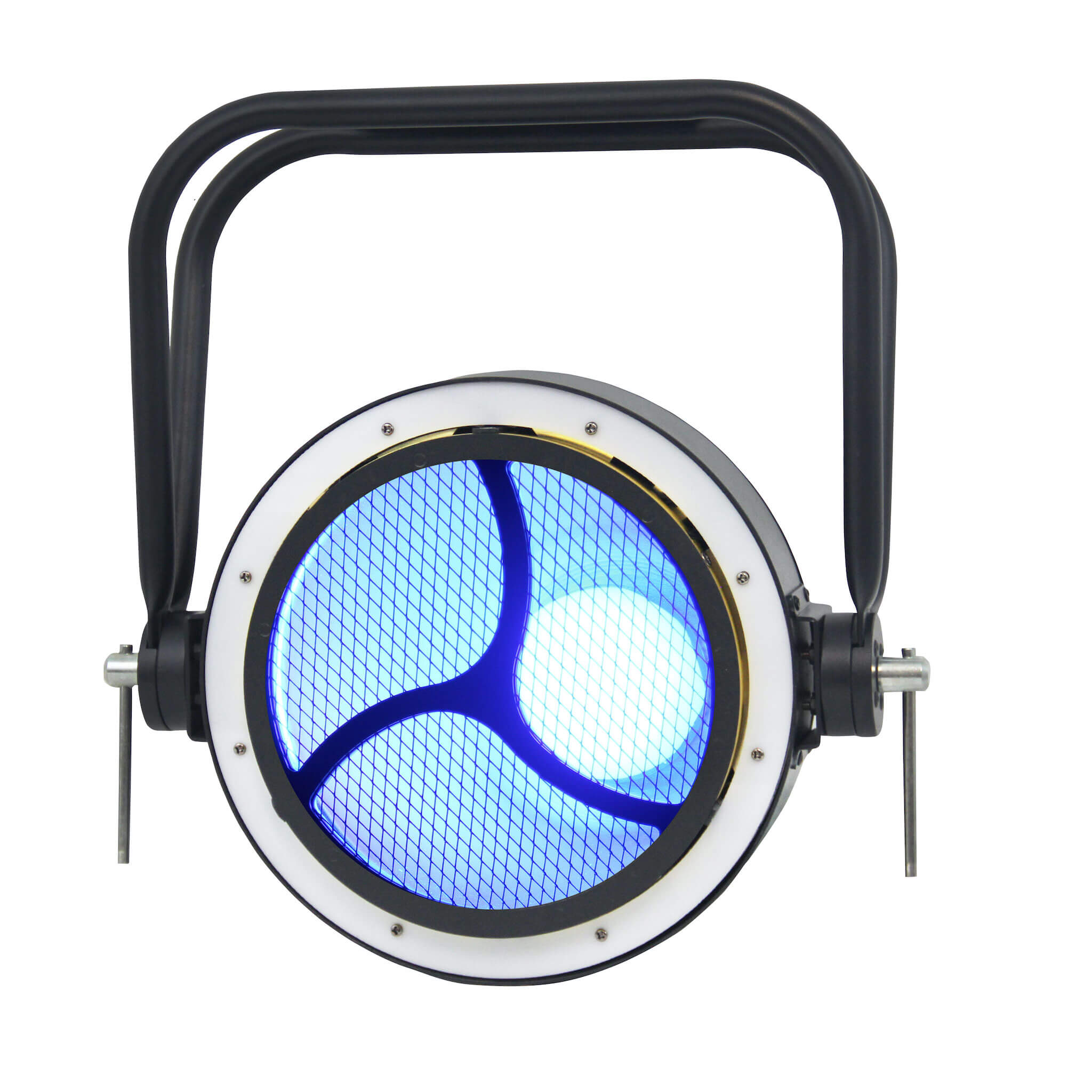 Mega-Lite Circa XS Scoop LED - iCandy Luminaire, on - middle blue