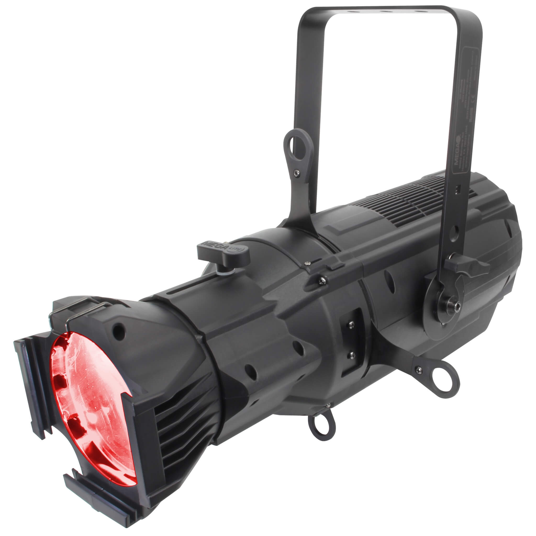 Mega-Lite Drama EC200 - Compact RGBAL LED Ellipsoidal Fixture, angle