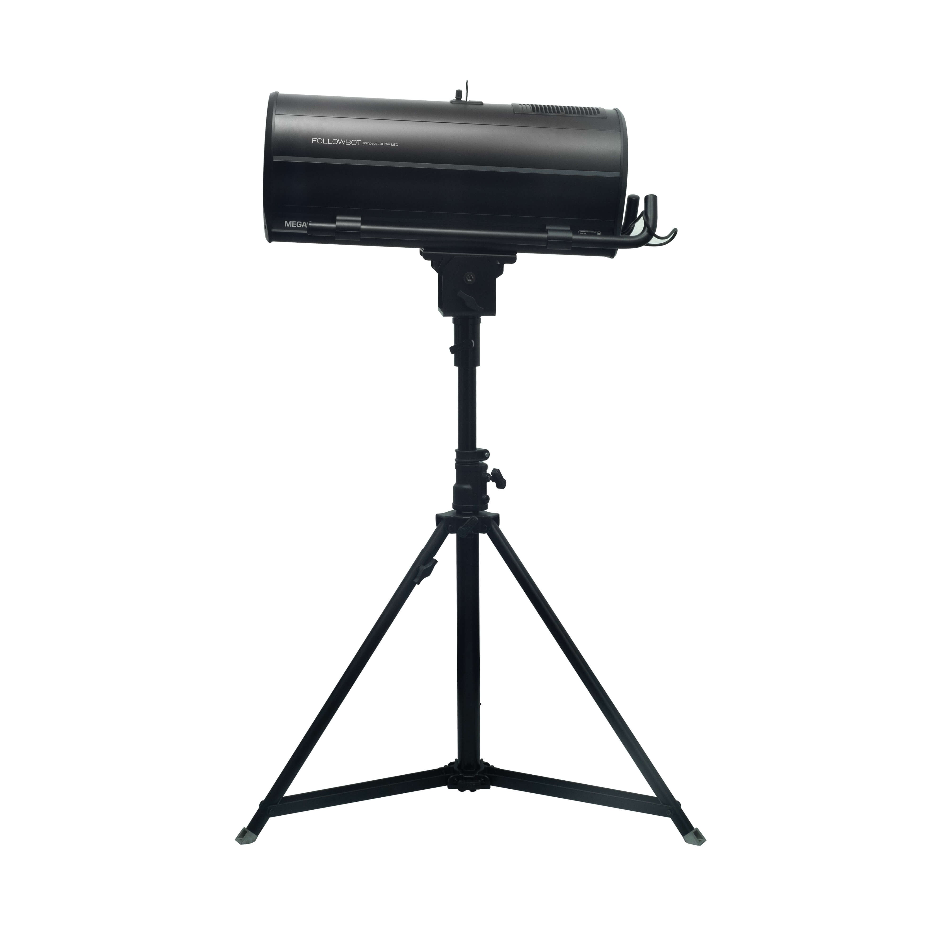Mega-Lite Followbot Compact 1000W LED - Hybrid Follow Spot with Stand, left side