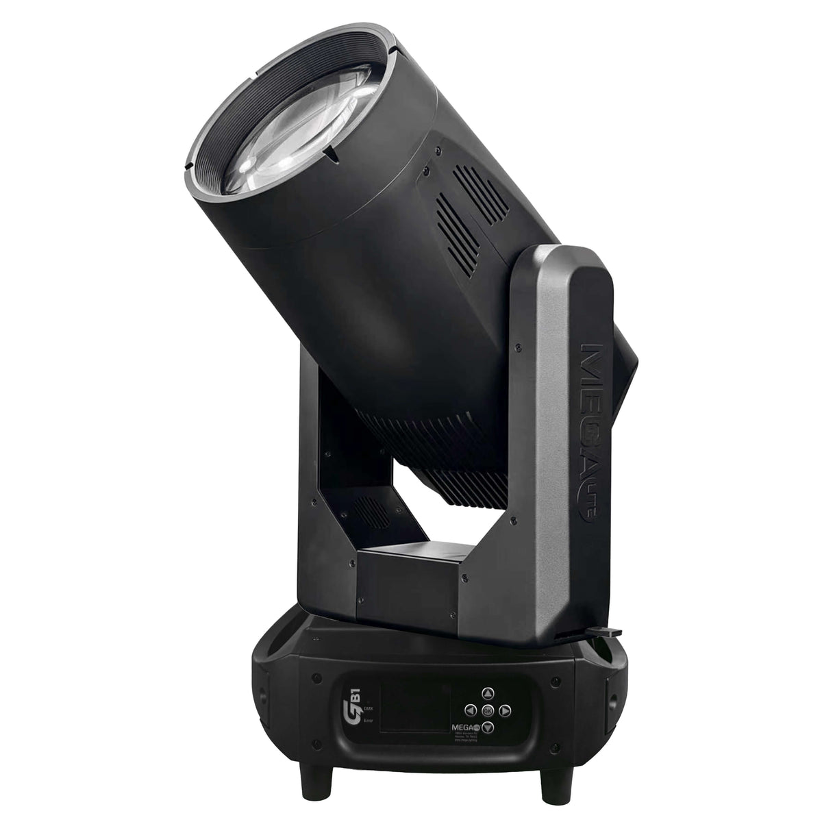 MEGA-Lite GB1 - 550W LED Beam Moving Head Lighting Fixture, angled