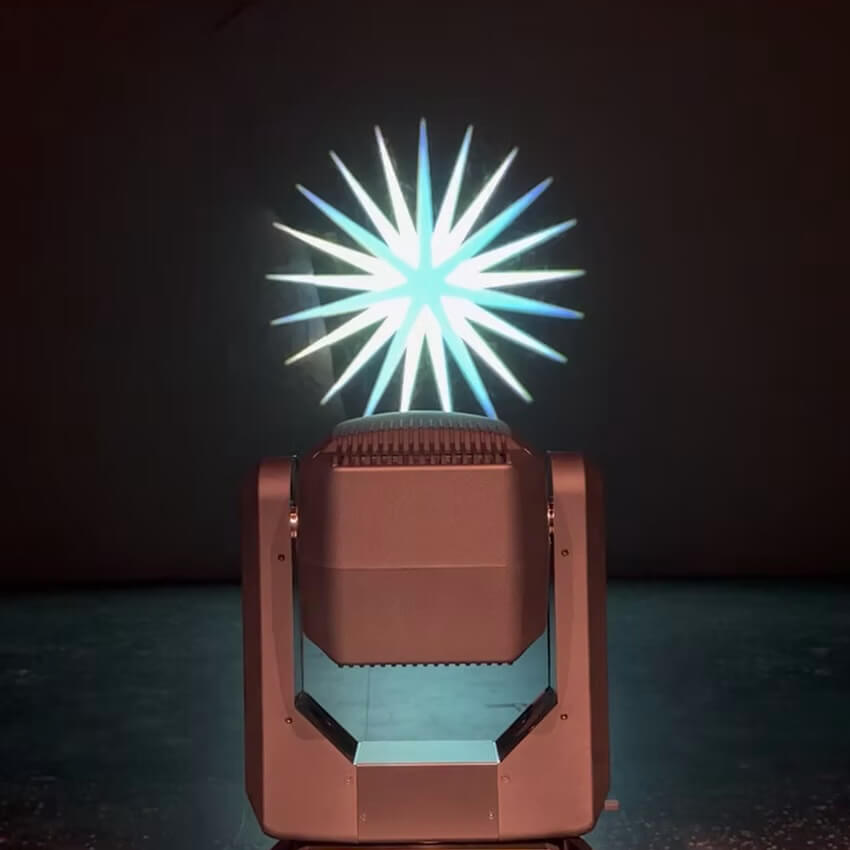 MEGA-Lite GF1 - 550W LED Framing Profile Moving Head Lighting Fixture, white/blue gobo