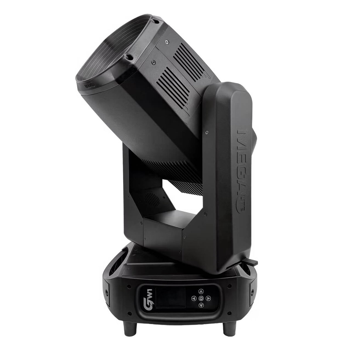 MEGA-Lite GW1 - 550W LED Fresnel Wash Moving Head Lighting Fixture, angled