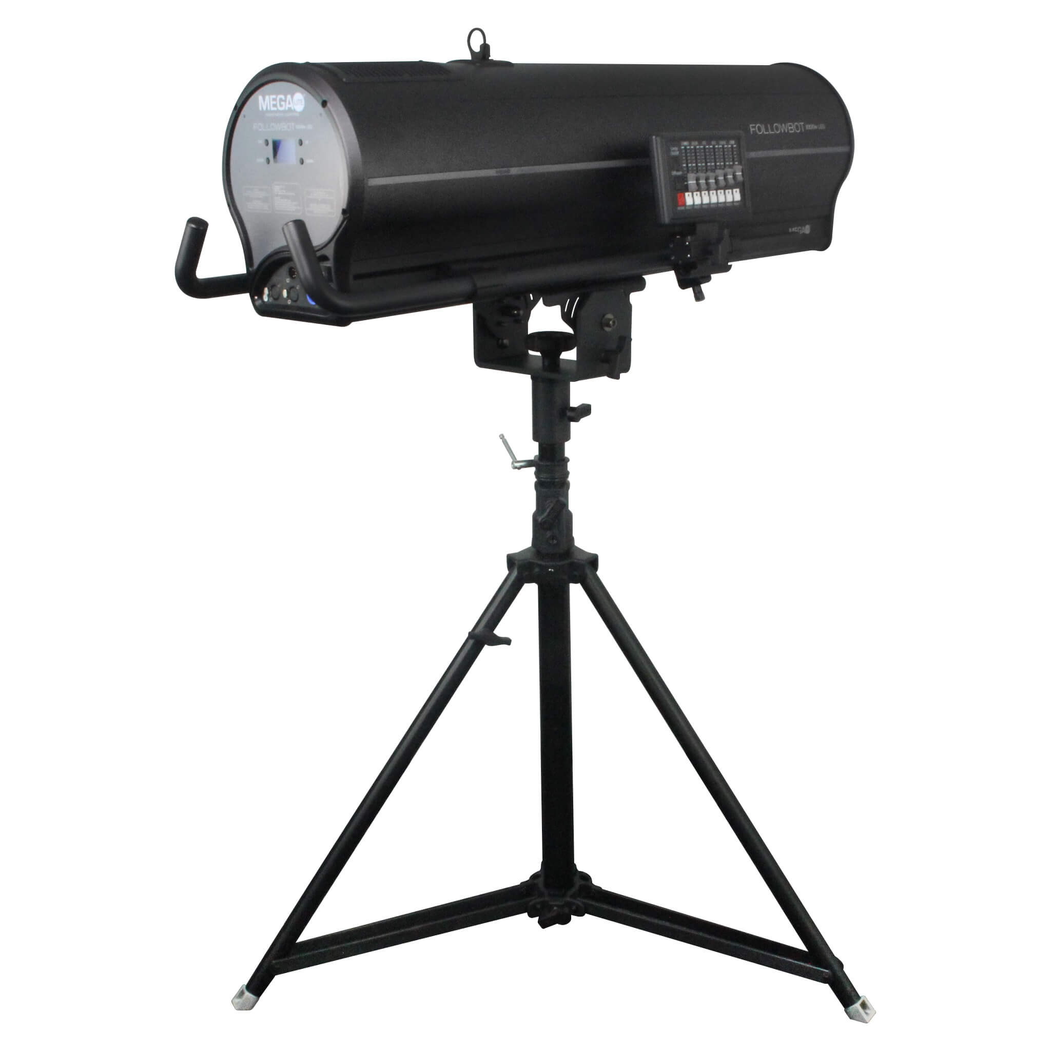 Mega-Lite Followbot 1000W LED - Follow Spot LED Fixture, back left angle
