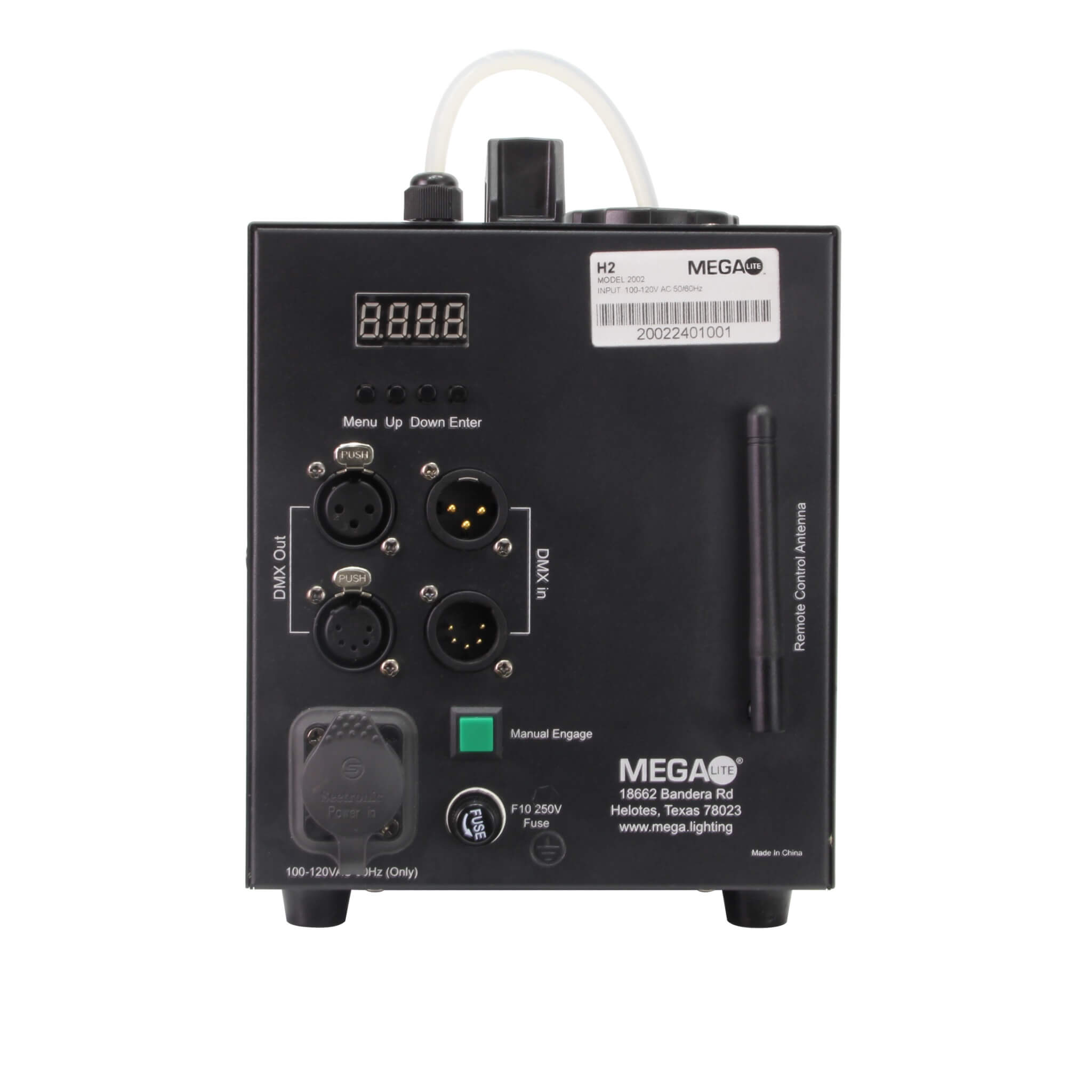 Mega-Lite Haze 2 Engine - 900W Water Based Hazer, back