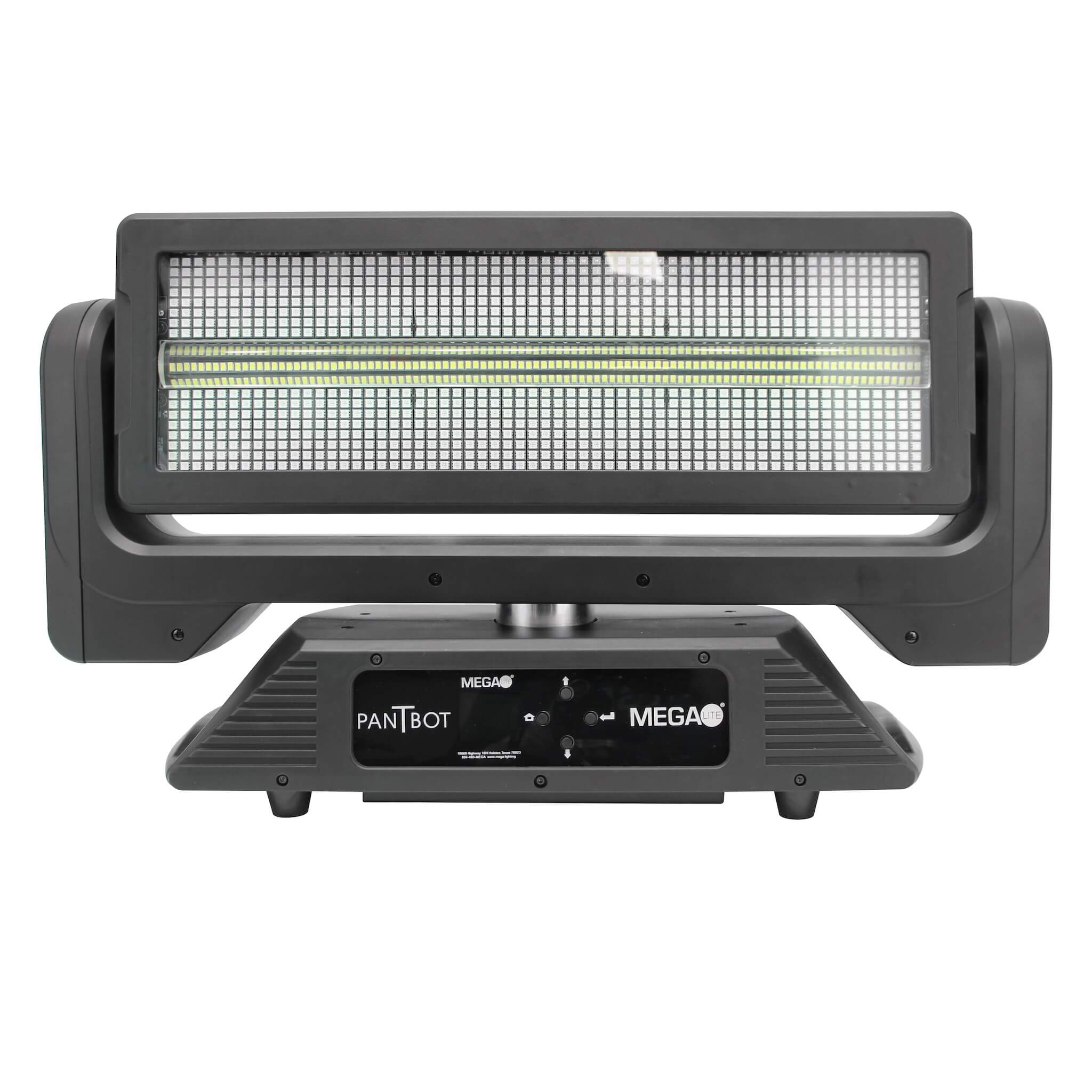 Mega-Lite Pan T Bot - LED Moving Head Blinder Strobe & Wash Light, front