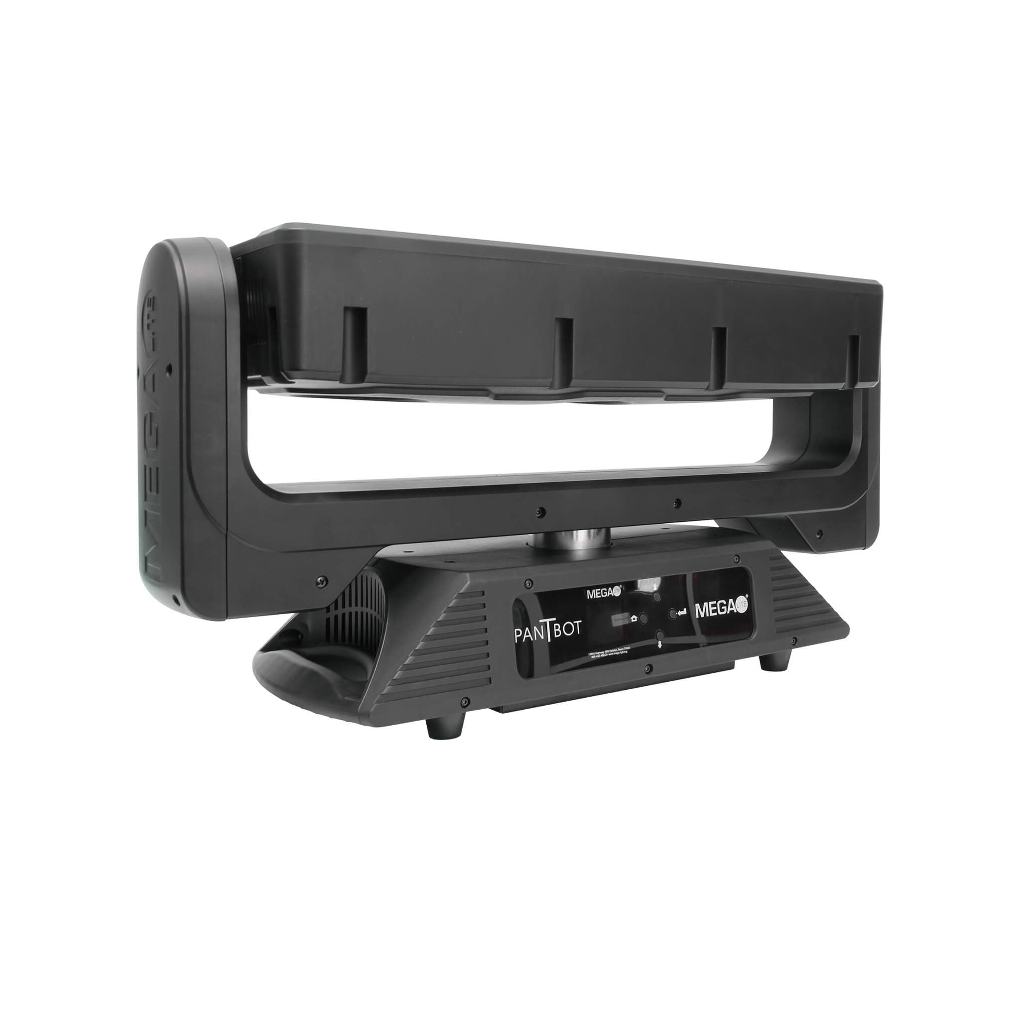Mega-Lite Pan T Bot - LED Moving Head Blinder Strobe & Wash Light, right up
