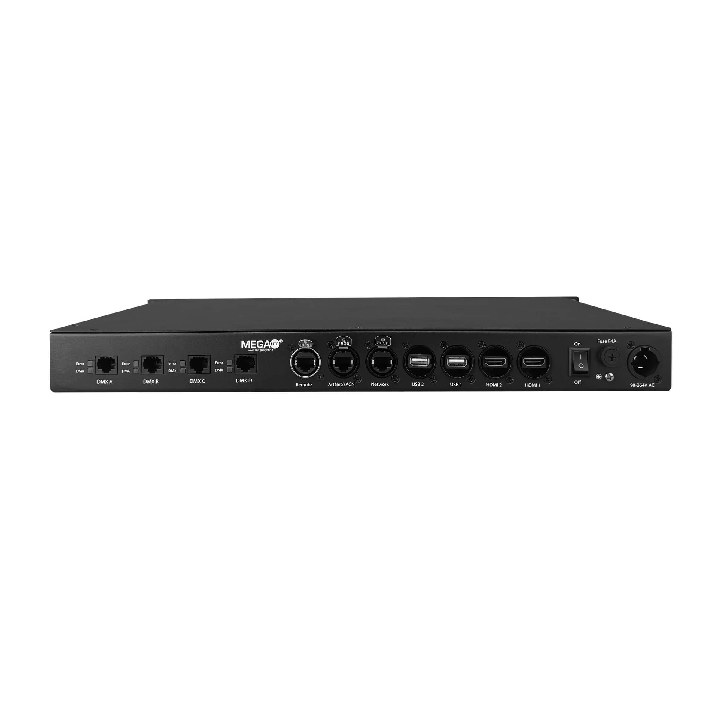 Mega-Lite Total Control Server - All-in-One Lighting Processor, rear