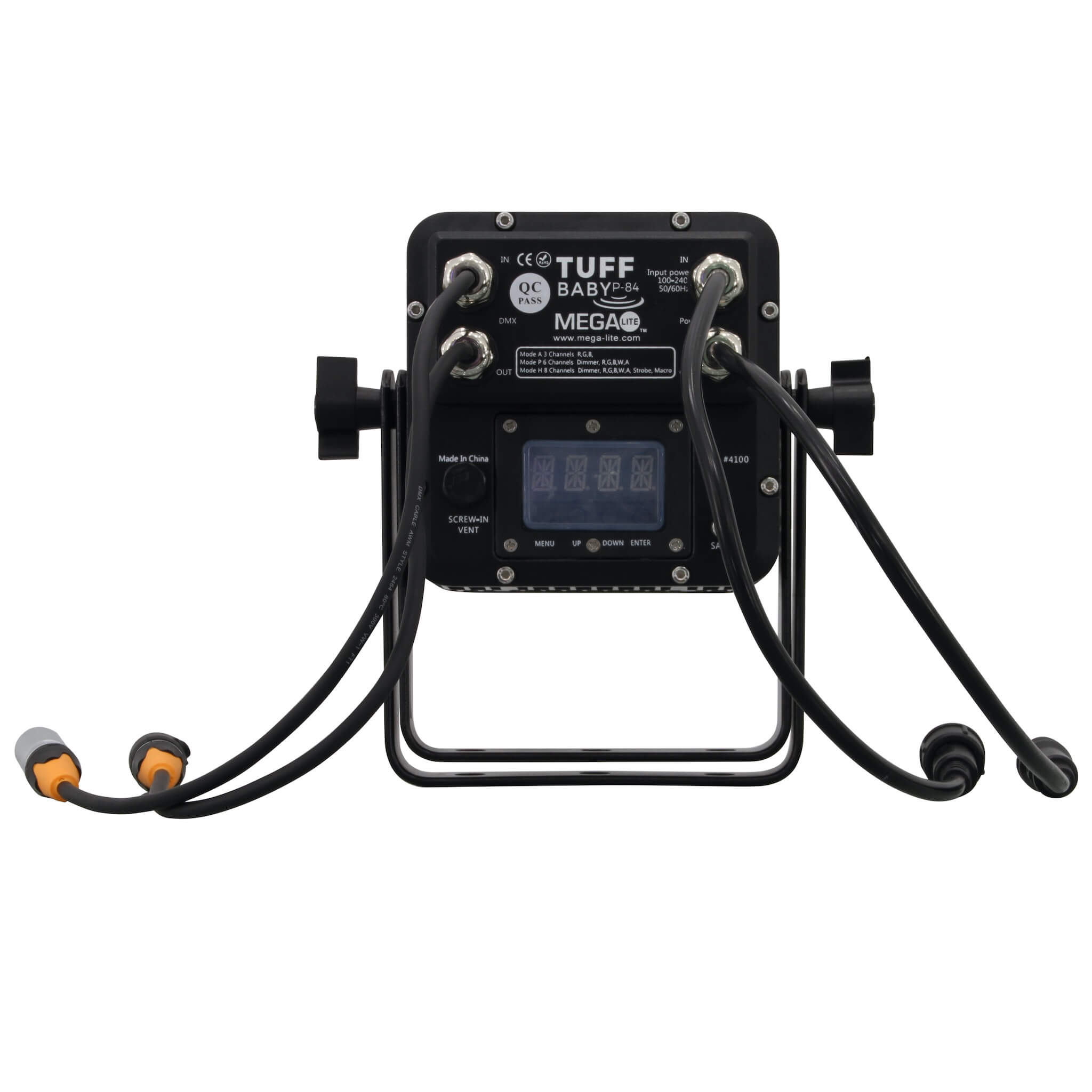 Mega-Lite Tuff Baby P84 - IP65 Compact LED Wash Light, rear