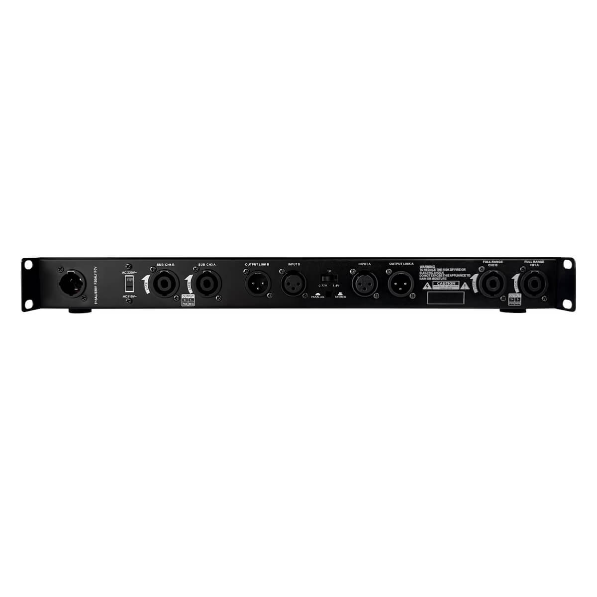 MEGA-Lite LSDA4 - 4-ch Amplifier for Light and Sound DECO Series, rear