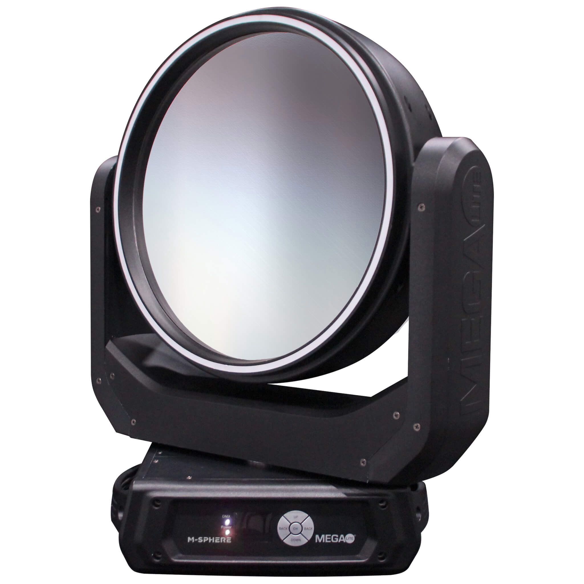Mega-Lite M-Sphere - Moving Head Mirror Fixture iCandy Luminaire, angle mirror