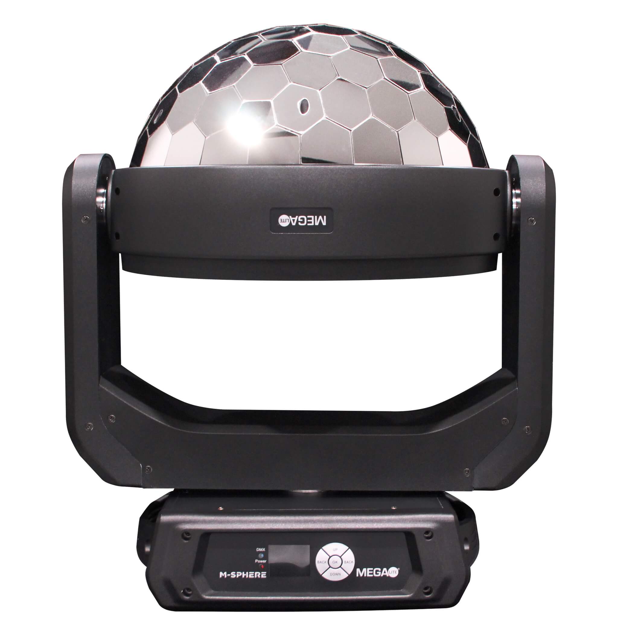 Mega-Lite M-Sphere - Moving Head Mirror Fixture iCandy Luminaire, bottom mirror