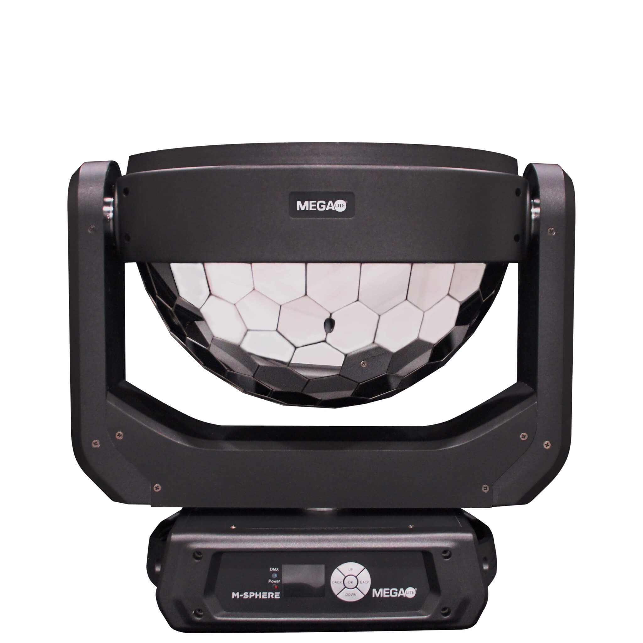 Mega-Lite M-Sphere - Moving Head Mirror Fixture iCandy Luminaire, top mirror