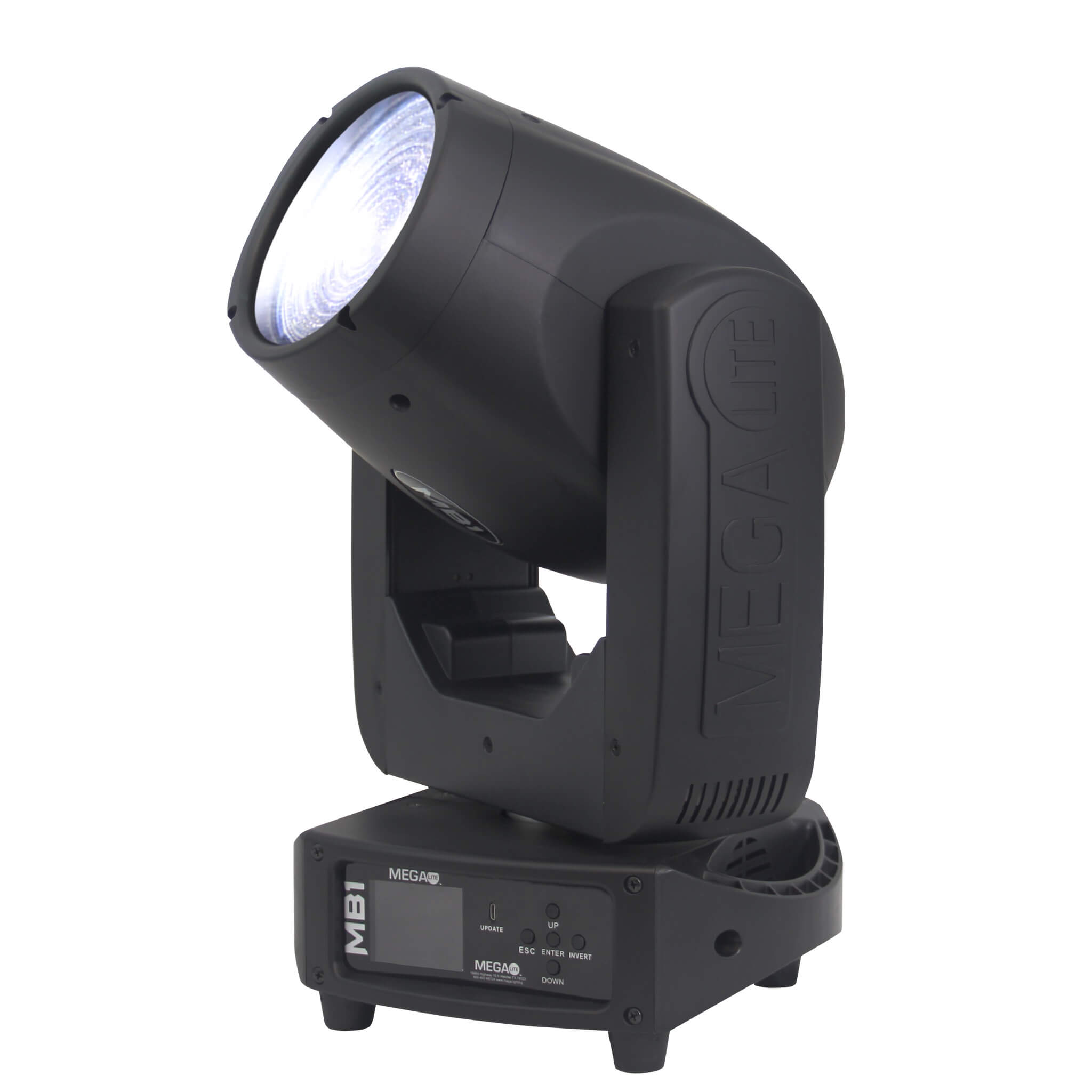 Mega-Lite M-Series MB1 - LED Moving Head Beam Light, angle on