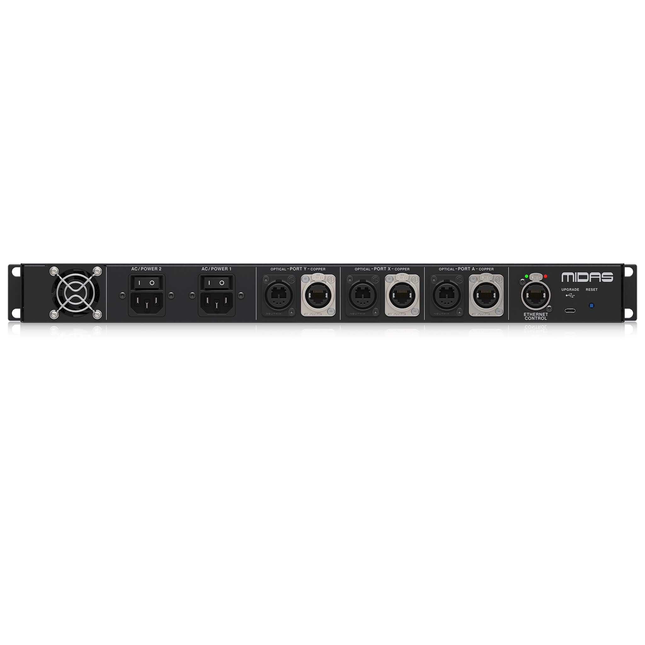Midas AS 80 - Single HMAC to Dual HMAC Converter, rear 1