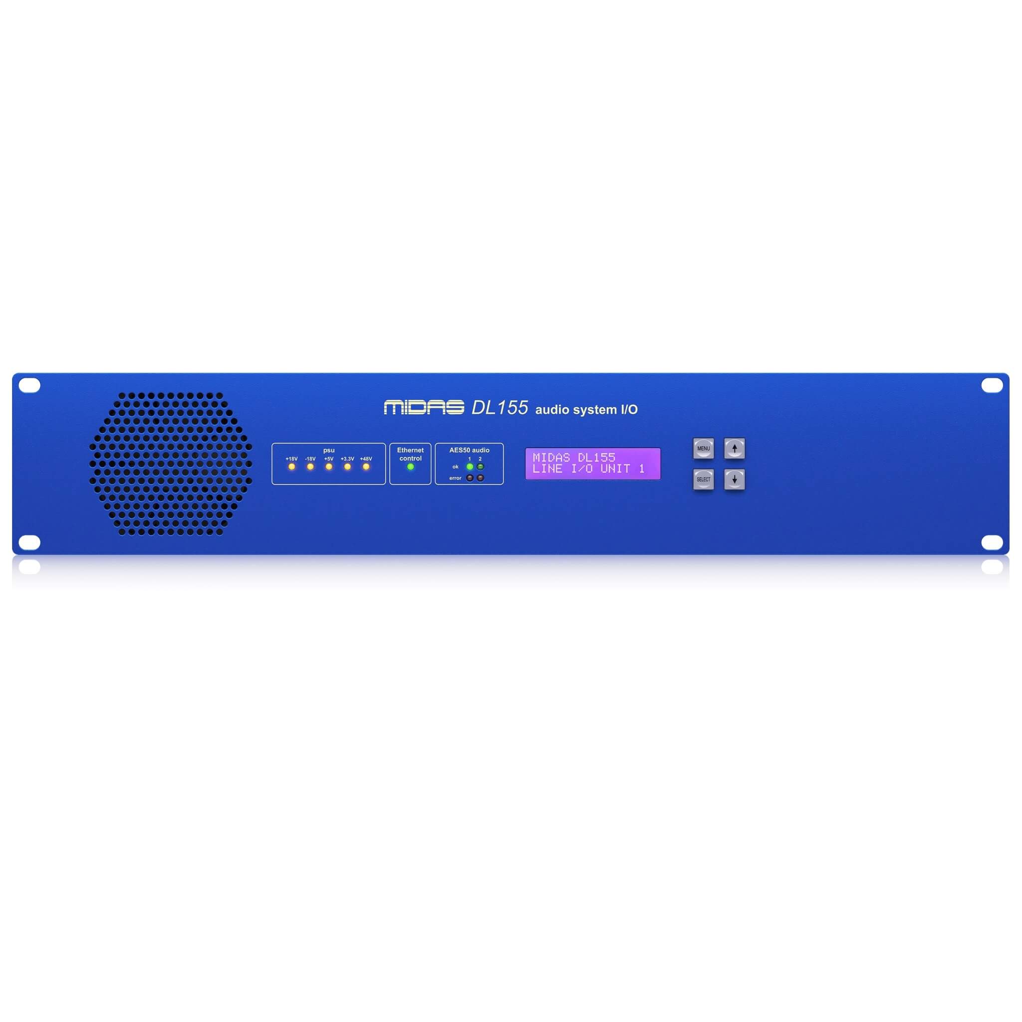Midas DL155 - 16 Input, 16 Output Stage Box with 8 Midas Mic Preamps, front