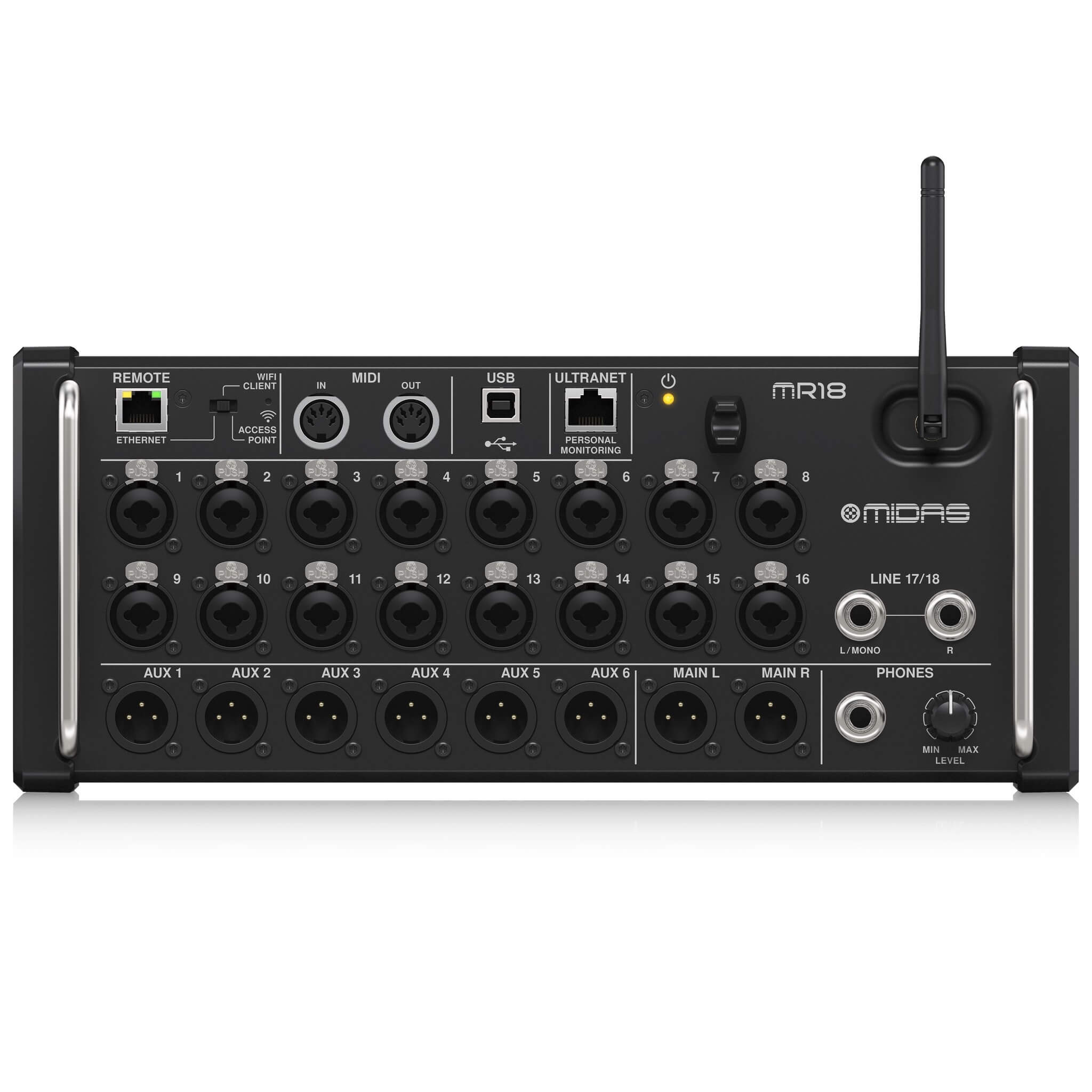 Midas MR18 - 18-Input Digital Mixer for iPad/Android Tablets