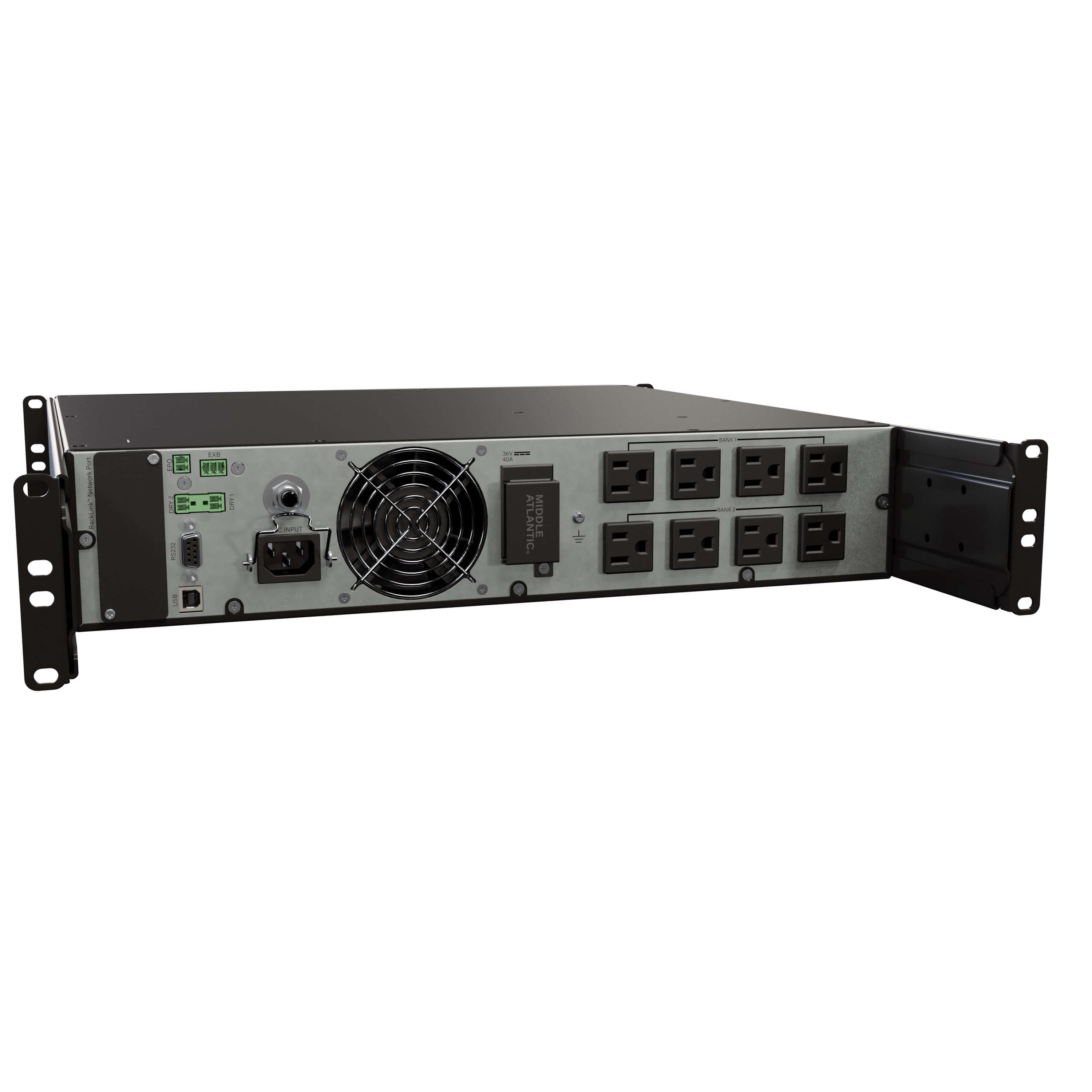 Middle Atlantic NEXSYS UPX Series - Rackmount Line Interactive UPS, rear