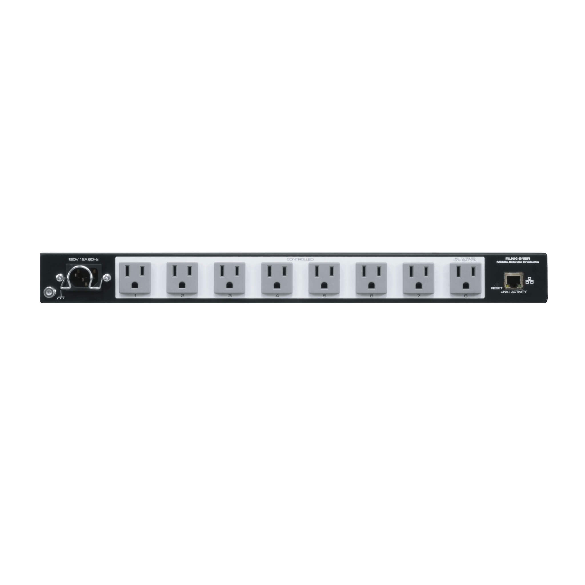 Middle Atlantic RLNK-915R - 15A Select PDU with RackLink, rear