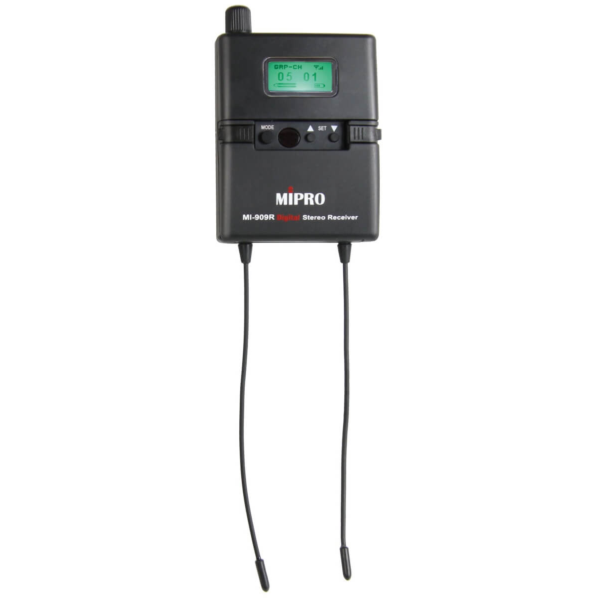 MIPRO MI-909R - UHF Digital Stereo Bodypack Receiver, front