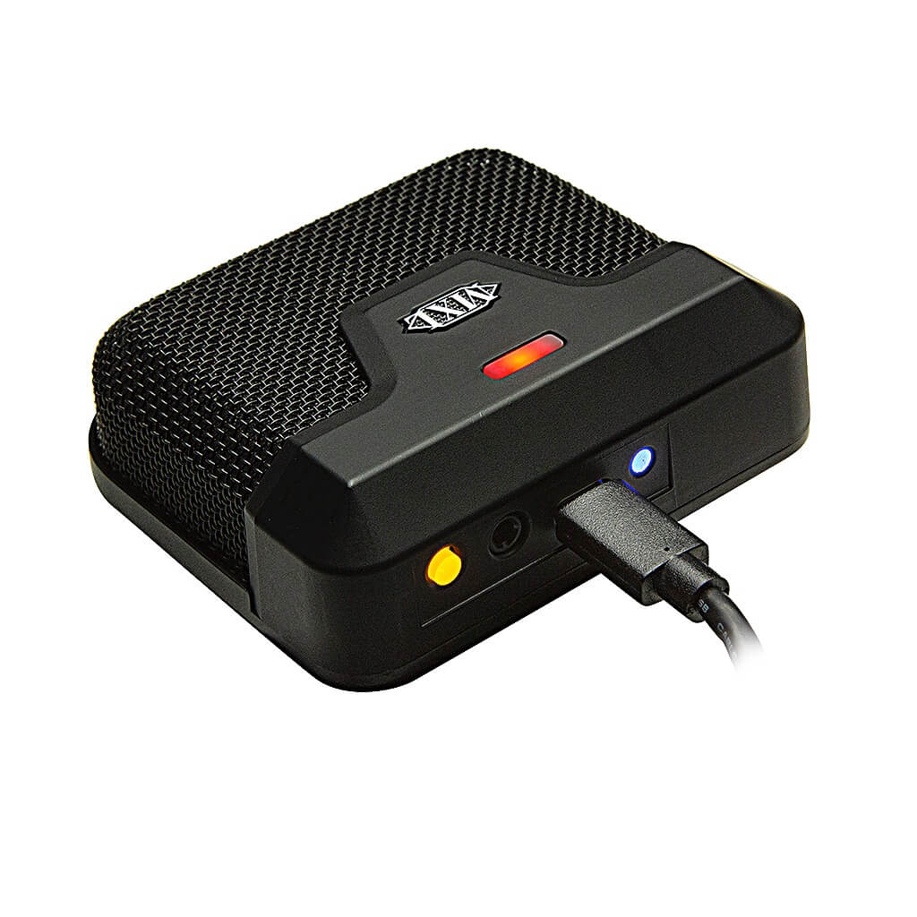 MXL AC-83 - Bluetooth LE 5.0 Enabled Boundary Microphone, back with red light