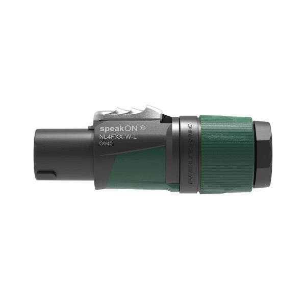 Neutrik NL4FXX-W-L - 4-pole speakON Female Cable Connector, side