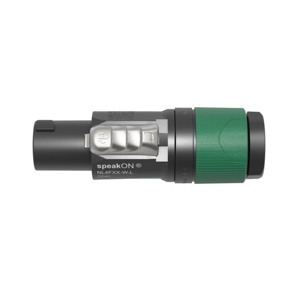 Neutrik NL4FXX-W-L - 4-pole speakON Female Cable Connector, top