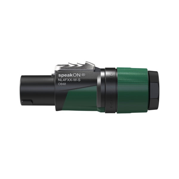 Neutrik NL4FXX-W-S - 4-pole speakON Female Cable Connector, side