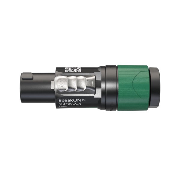 Neutrik NL4FXX-W-S - 4-pole speakON Female Cable Connector, top
