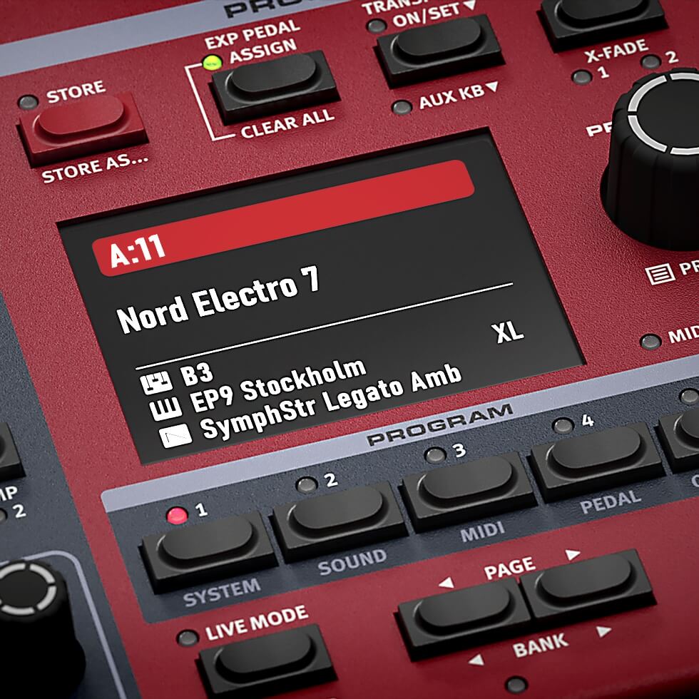Nord Electro 7 - display