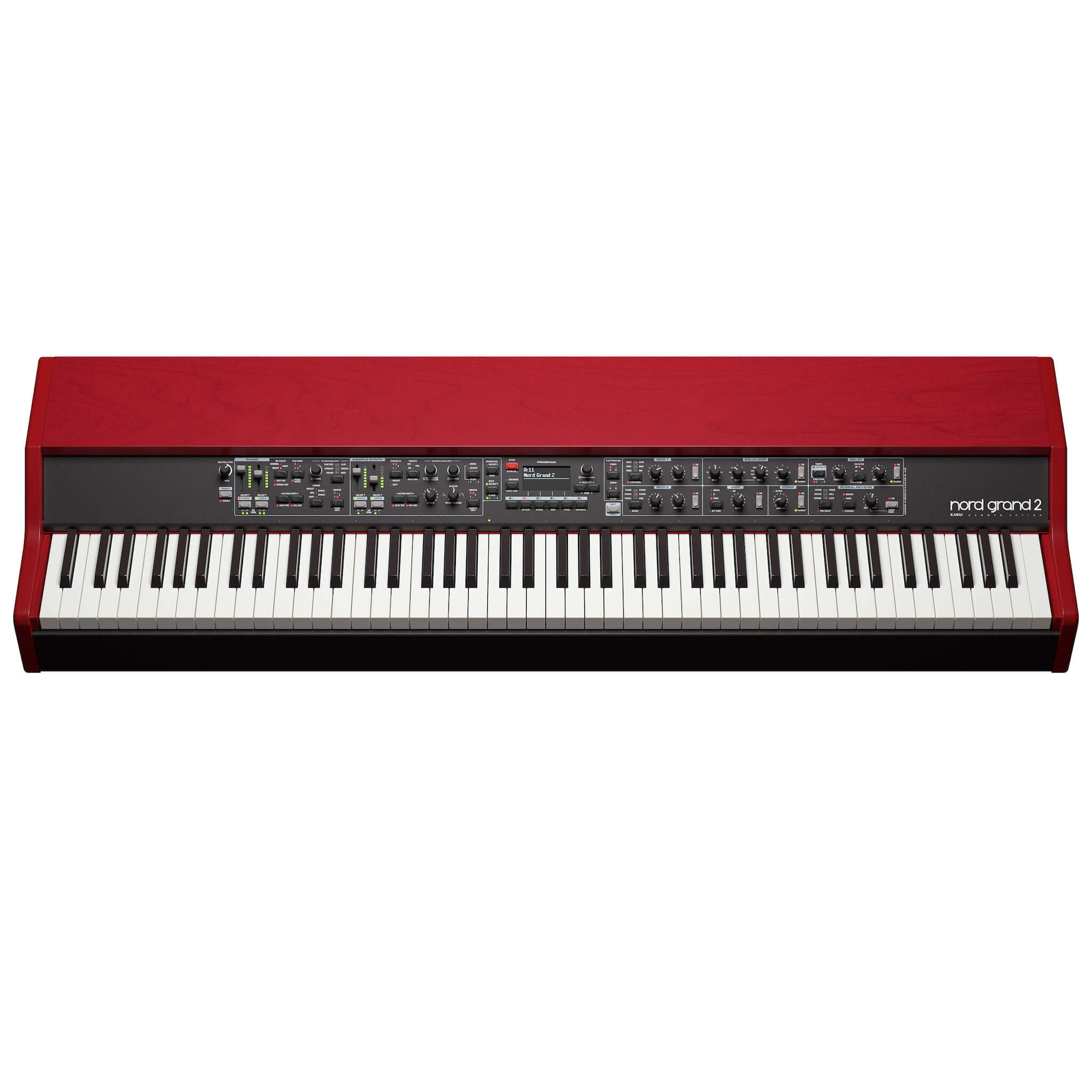 Nord Grand 2 - 88-note Kawai Responsive Hammer Action Keyboard, front-top