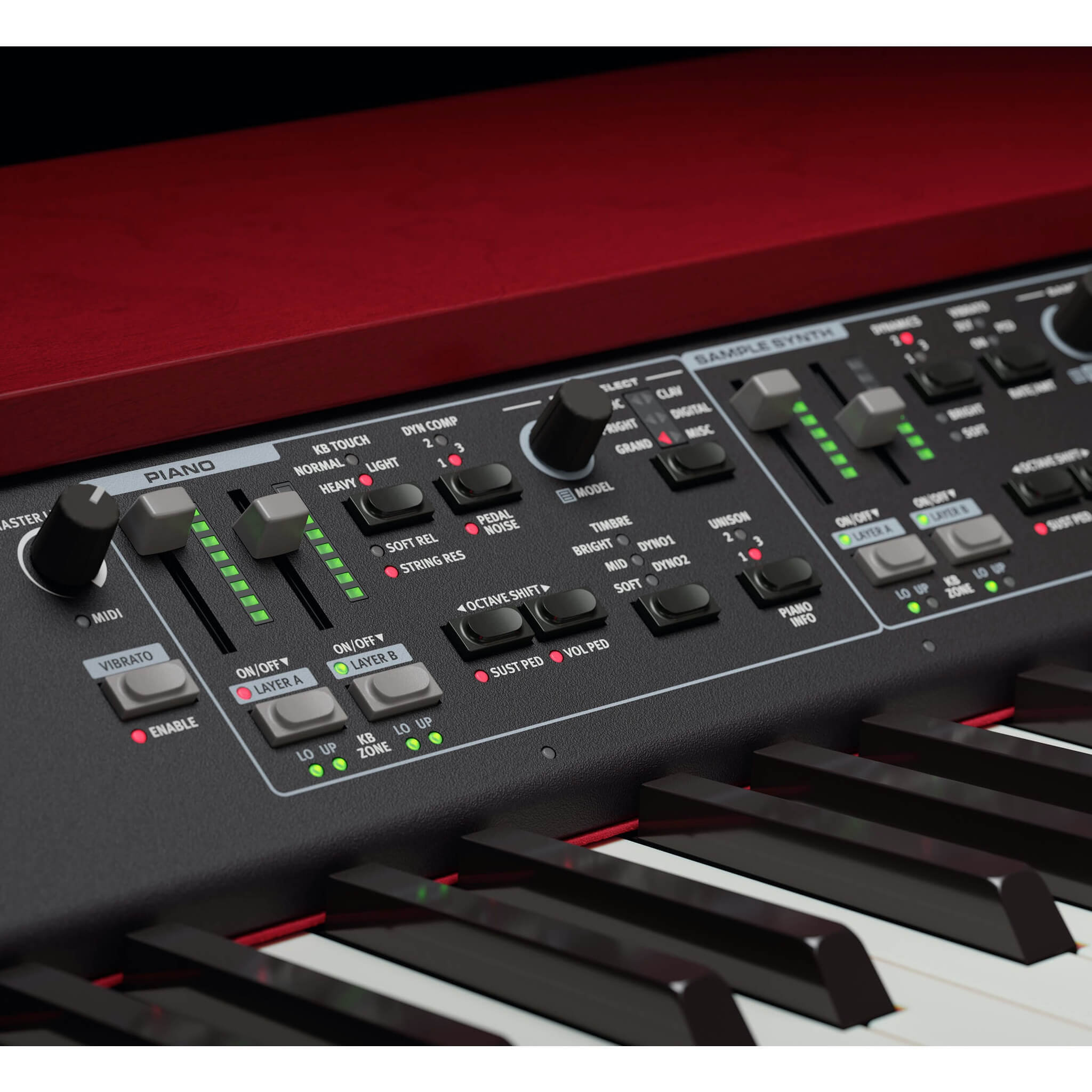 Nord Grand 2 - 88-note Kawai Responsive Hammer Action Keyboard, piano section