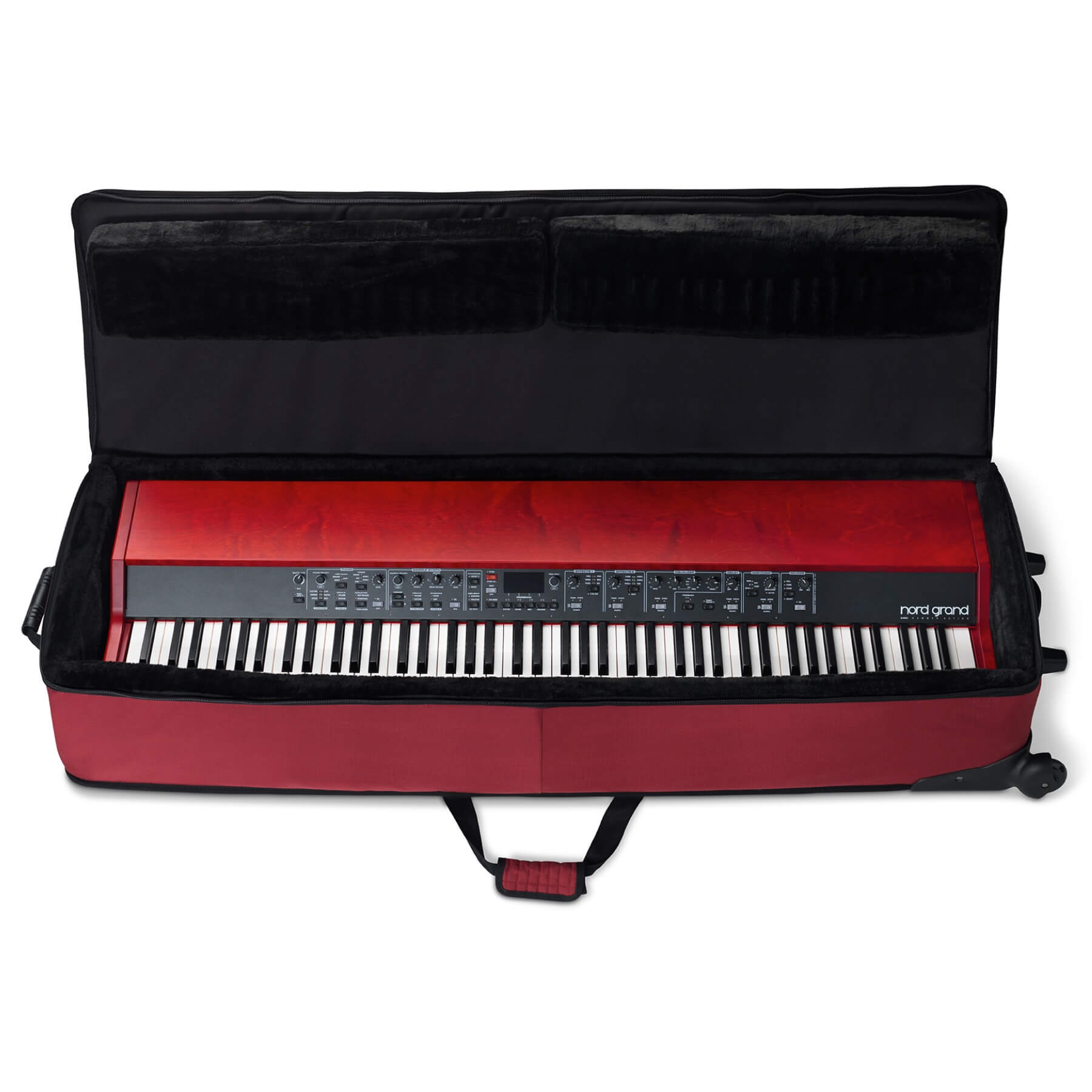 Soft Case with Wheels - Padded Gig Bag with Large-Sized Pocket, open