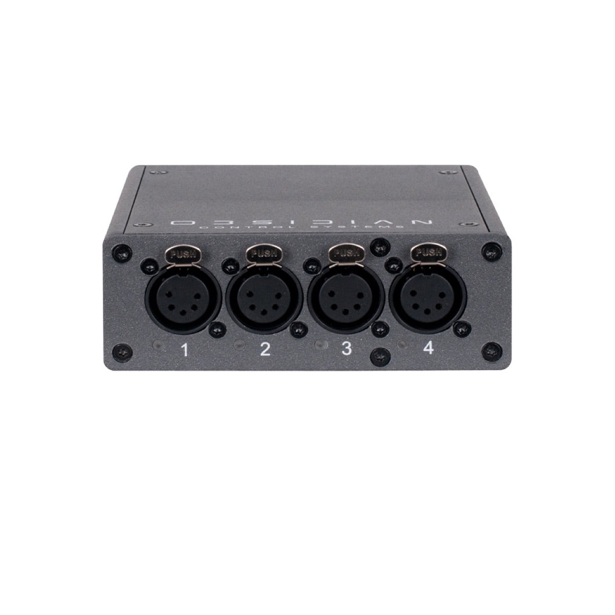 Obsidian Netron EP4 - 4-port 5-pin XLR DMX/RDM to Ethernet Gateway, rear