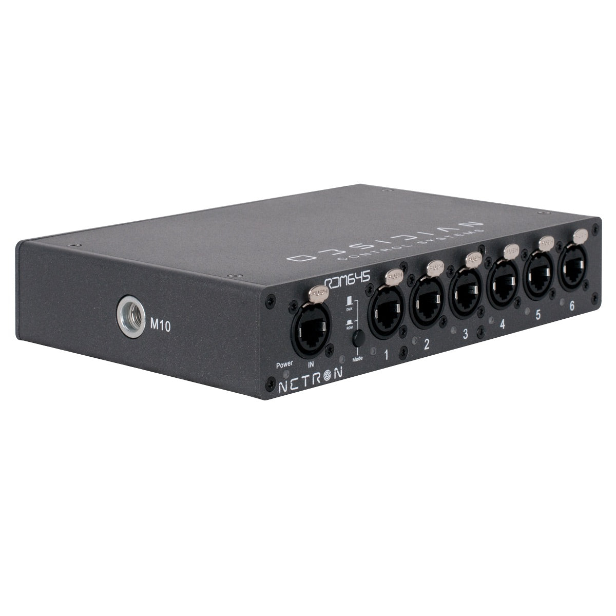 Obsidian Netron RDM 645 - 6-port RJ45 DMX/RDM Splitter, right