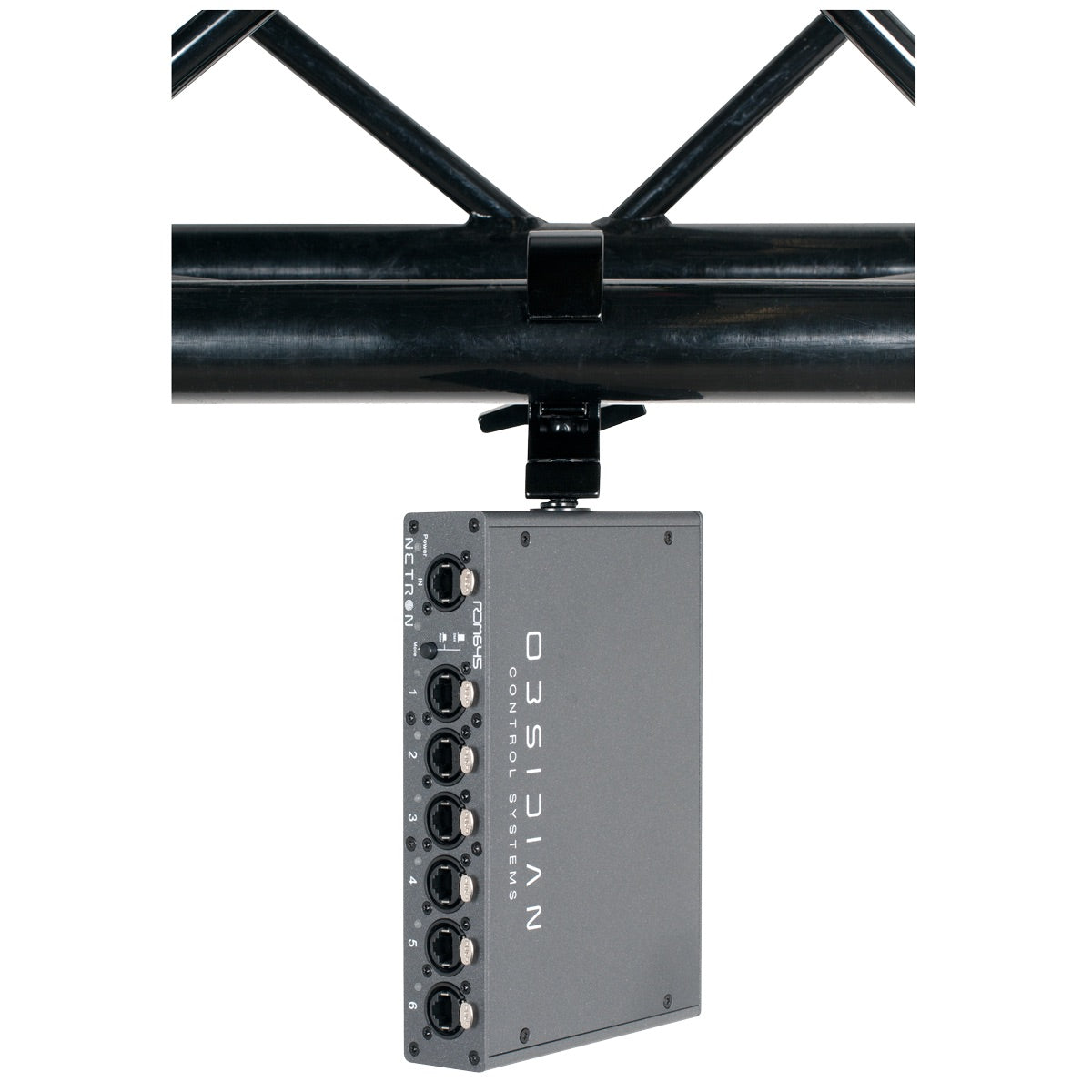Obsidian Netron RDM 645 - 6-port RJ45 DMX/RDM Splitter, truss mount