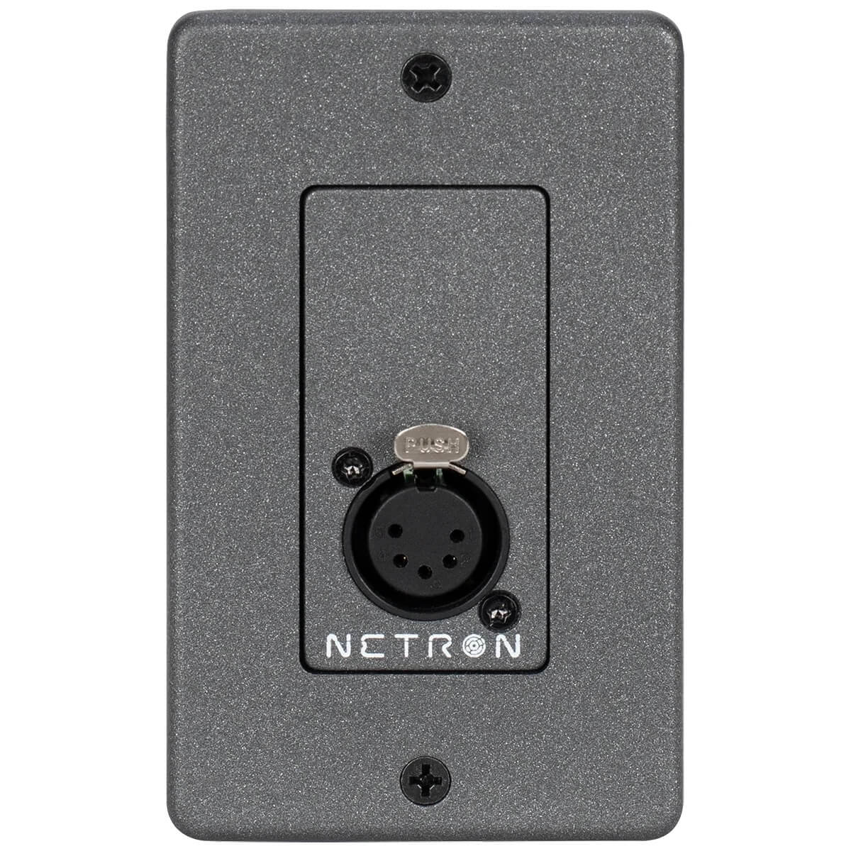 Obsidian Netron WP1DO - Wall Plate with DMX Output Connector, front