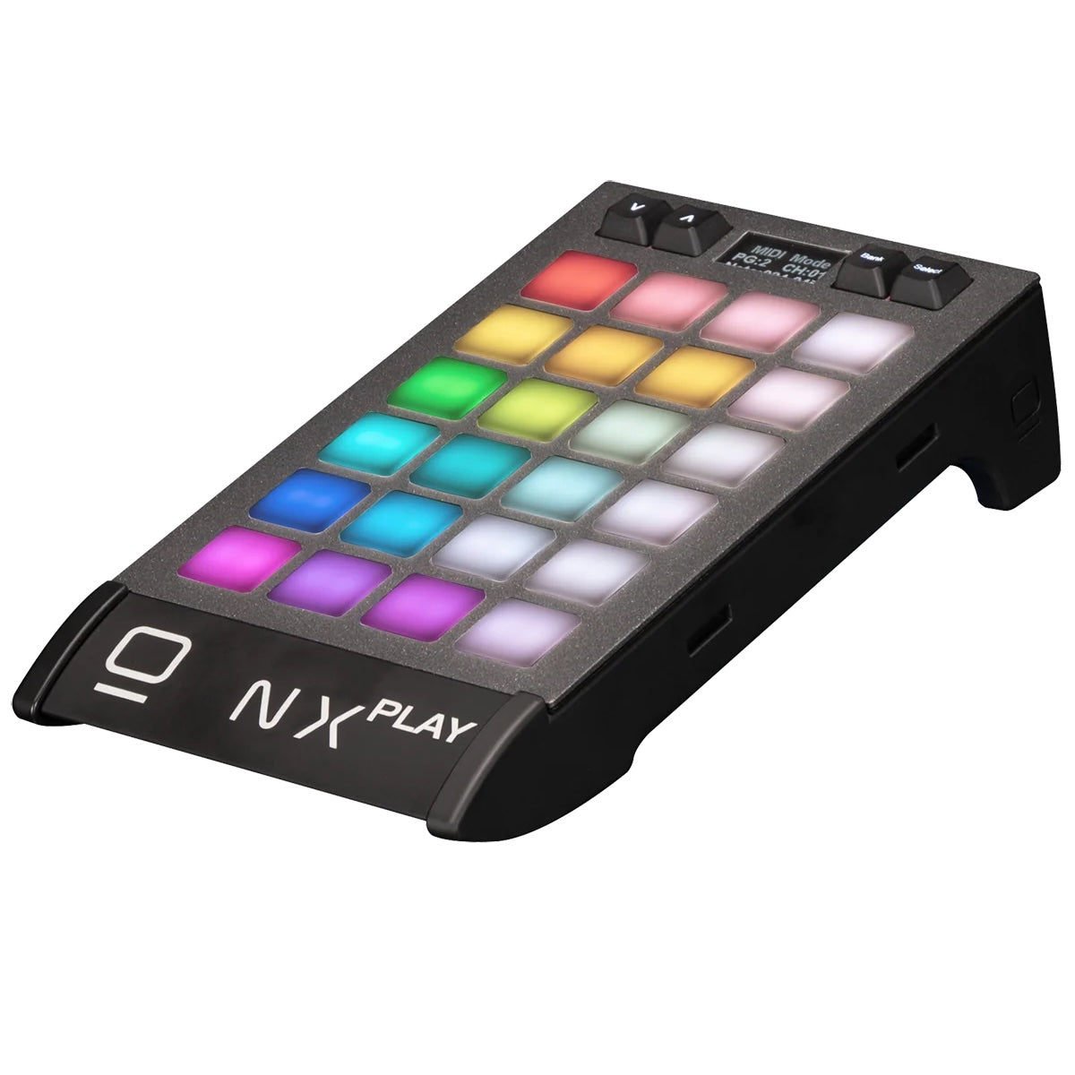 Obsidian ONYX NX Play - Button-Based Playback Expansion Module, angled left