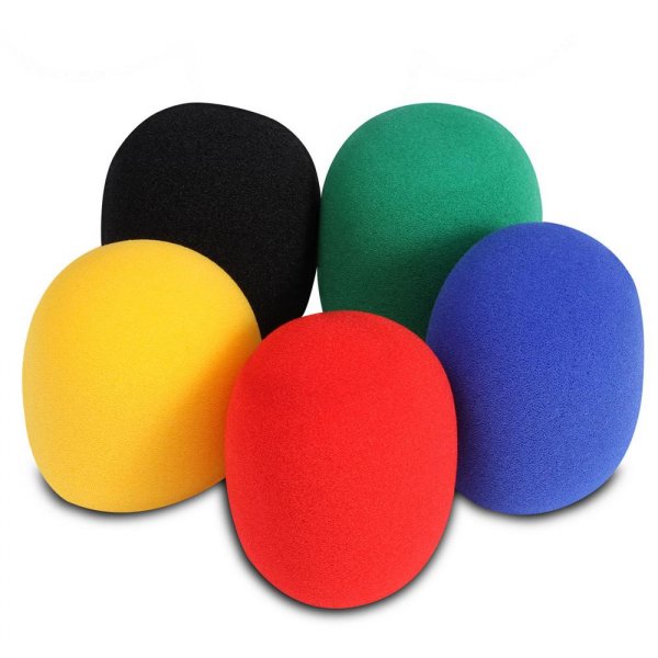 On-Stage ASWS58C5 - Microphone Windscreen Pack, 5-pack