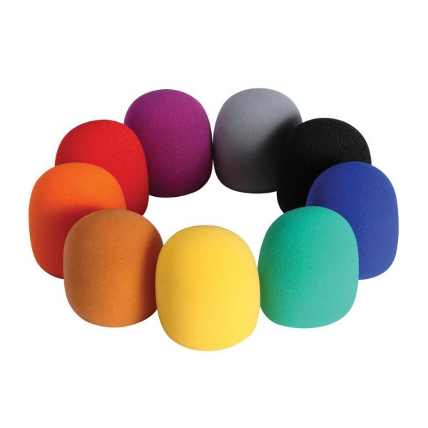 On-Stage ASWS58C9 - Microphone Windscreen Pack, 9-pack