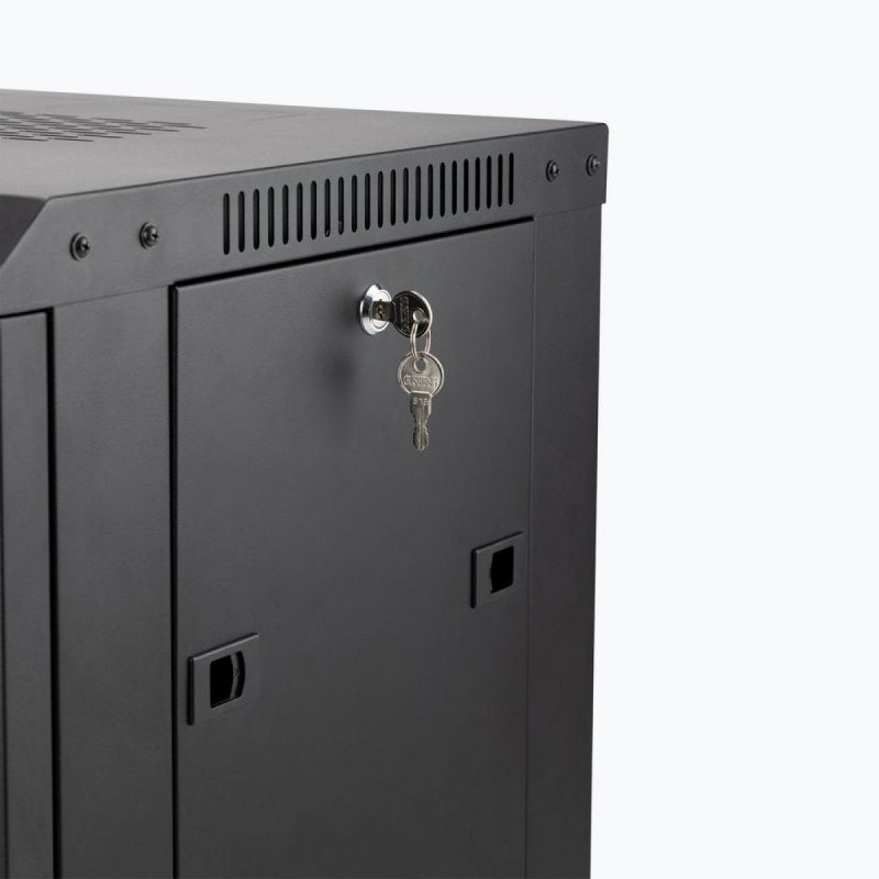 On-Stage RKD1200 - 12U Wall-Mount Knock-Down Rack, locking door