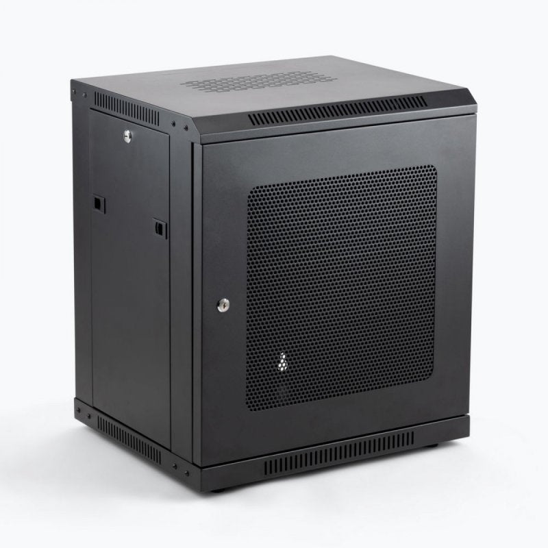 On-Stage RKD1200 - 12U Wall-Mount Knock-Down Rack, front angle