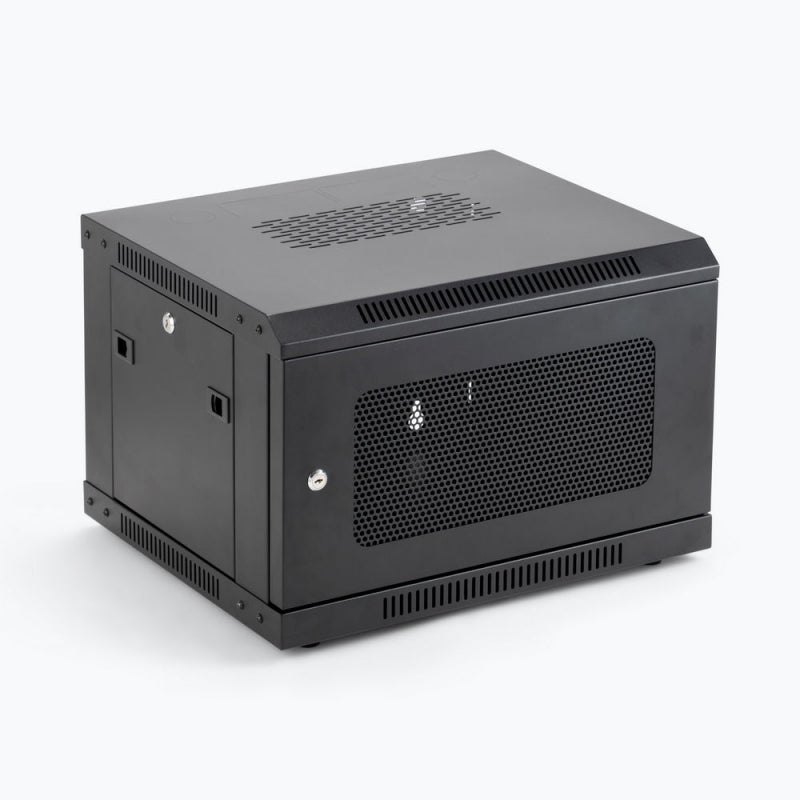 On-Stage RKD6000 - 6U Wall-Mount Knock-Down Rack, front angle