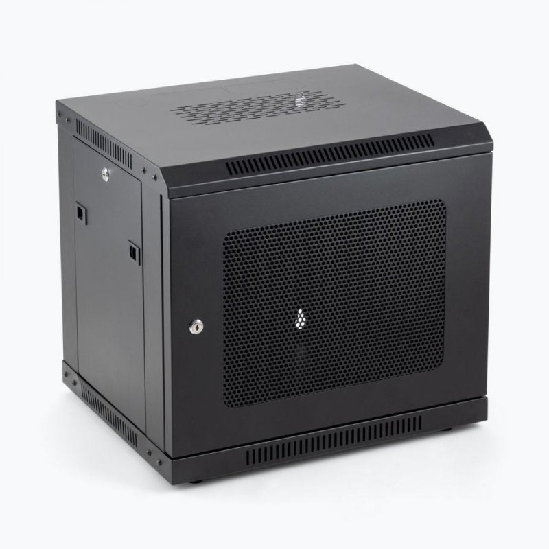 On-Stage RKD9000 - 9U Wall-Mount Knock-Down Rack, front angle