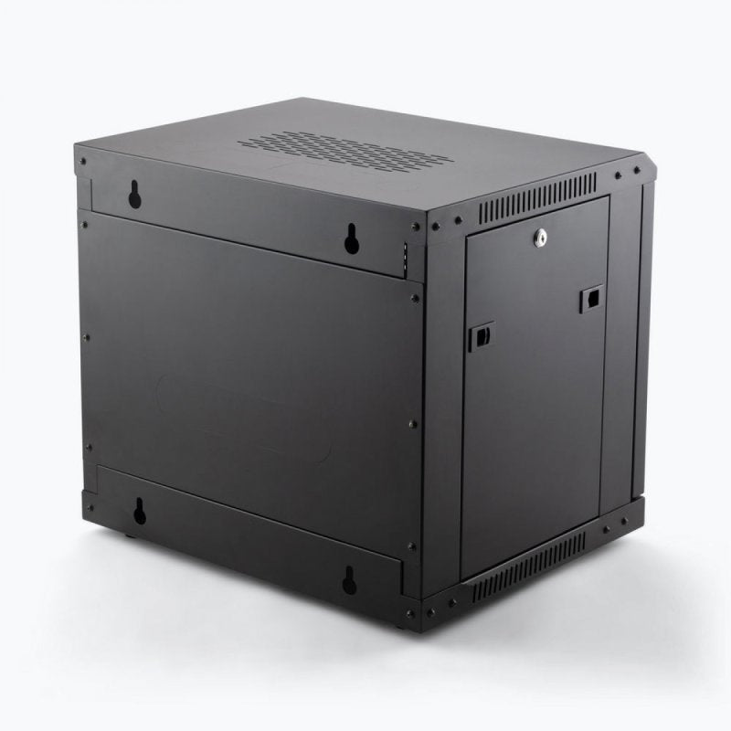 On-Stage RKD9000 - 9U Wall-Mount Knock-Down Rack, rear angle