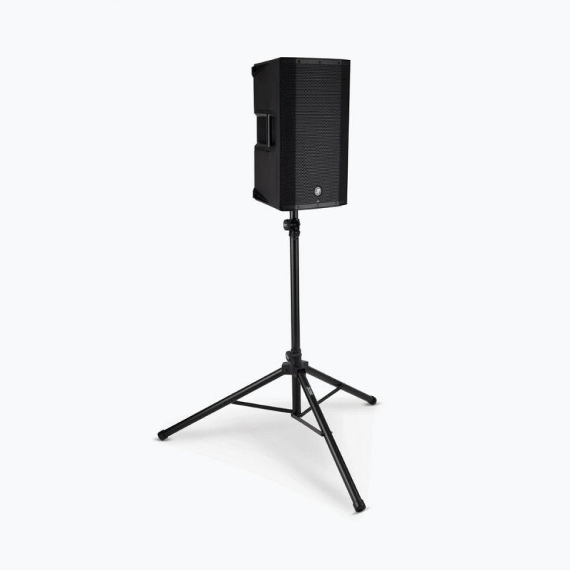 On-Stage SS7761B - All-Aluminum Speaker Stand, shown with speaker mounted