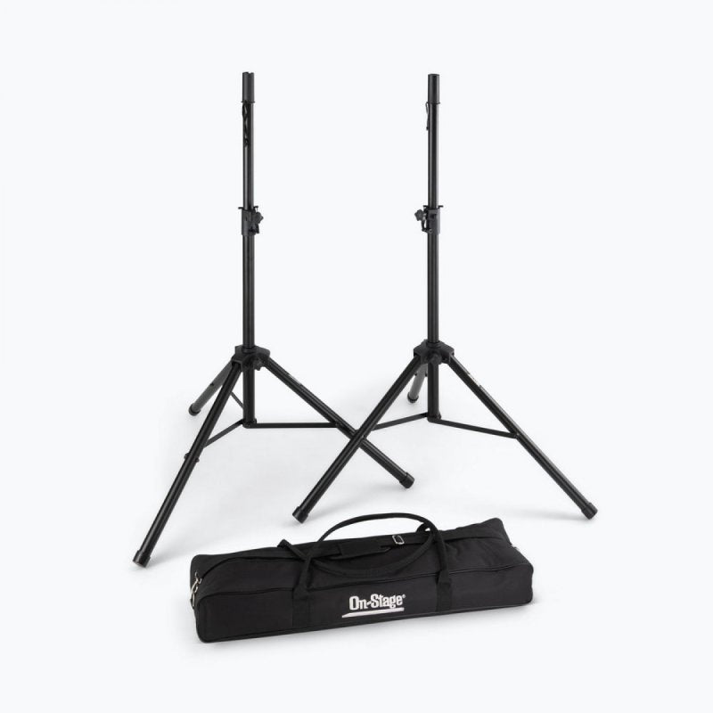 On-Stage SSP7750 Compact Speaker Stand Pack with heavy-duty nylon carry bag