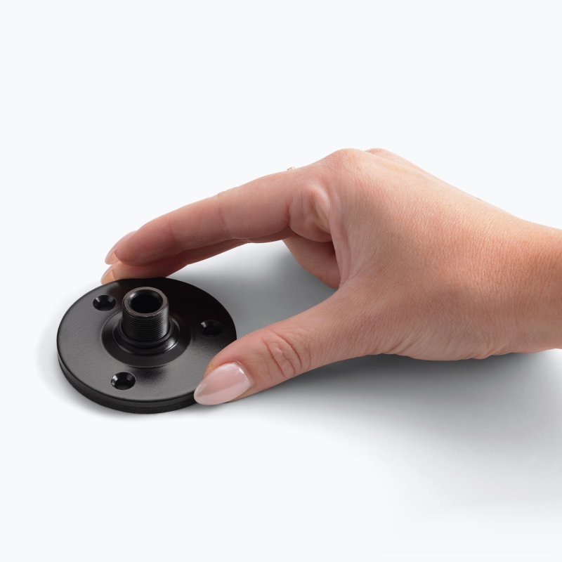 On-Stage TM08B - Microphone Accessory Flange Mount with Pad, with hand